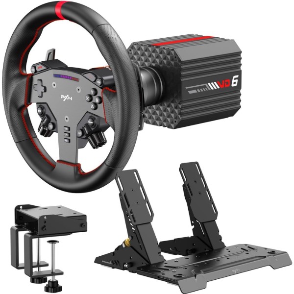 Фото - Кермо PXN і педалі VD6 Bundle for PC (PXN-VD6 Bundle EU)